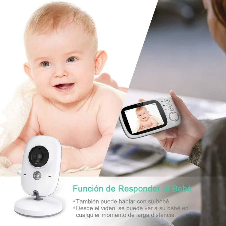 GHB Baby Monitor mit 3,2 Inch Display Kamera – Bild 3