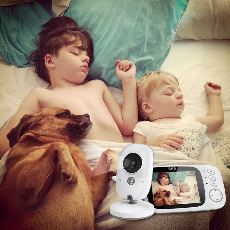 GHB Baby Monitor mit 3,2 Inch Display Kamera – Bild 7