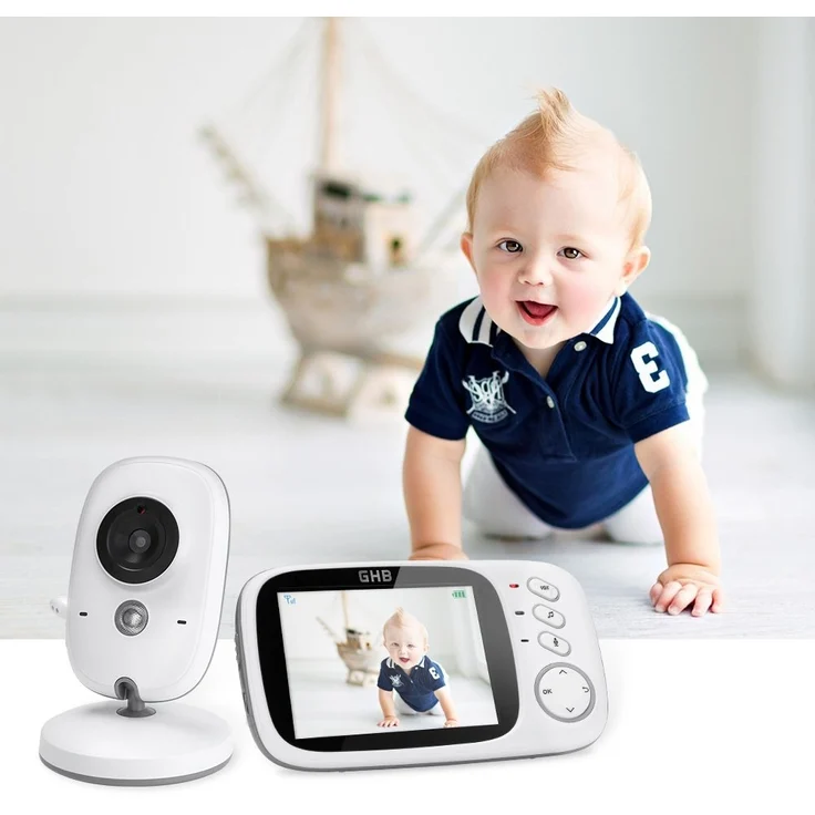 GHB Baby Monitor mit 3,2 Inch Display Kamera – Bild 8