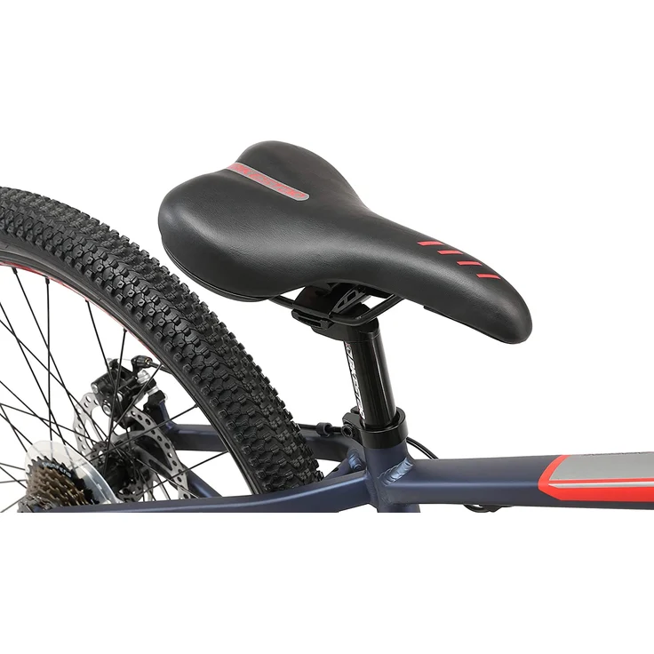 BIKESTAR Kinder Jugend Mountainbike 24 Zoll ab 9 Jahre | 21 Gang Hardtail MTB Sport Scheibenbremse Federgabel | Blau Rot - Preisvergleich – Bild 6