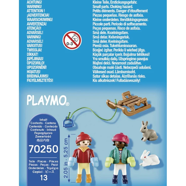 PLAYMOBIL Special Plus 70250 Kinder mit Schlitten, ab 4 Jahren – Bild 4