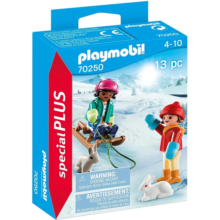 PLAYMOBIL Special Plus 70250 Kinder mit Schlitten, ab 4 Jahren – Bild 1