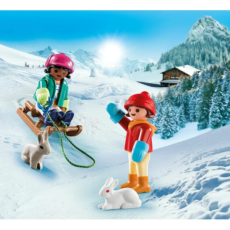PLAYMOBIL Special Plus 70250 Kinder mit Schlitten, ab 4 Jahren – Bild 2
