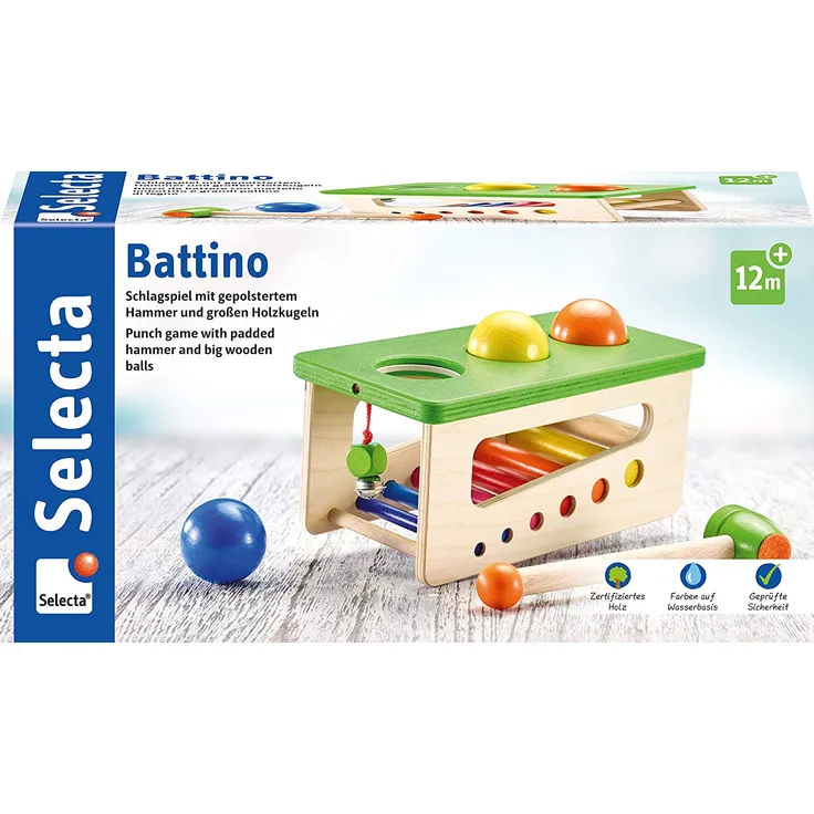 Selecta Holzspielzeug Klopfbank Battino