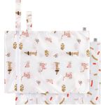 LÄSSIG Wiederverwendbare Nasstasche 2 Stück/Wet bag Little Mateys spicy orange