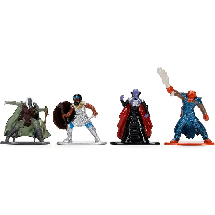 Jada Dungeons & Dragons 1. 65 Nanofigs, 4er Set, Sammelfiguren, Elf Ranger, Dragonborn, Spielfiguren, Figuren, 4 cm, 253251008