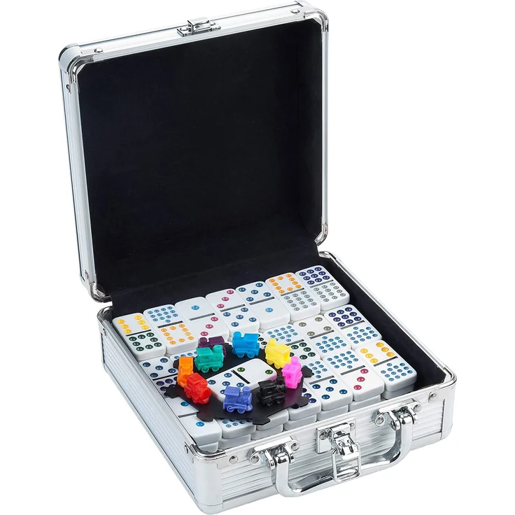 Engelhart - Mexikanischer Domino D12 Zug in Metallbox - 250160 – Bild 1