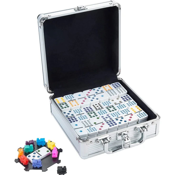 Engelhart - Mexikanischer Domino D12 Zug in Metallbox - 250160 – Bild 2