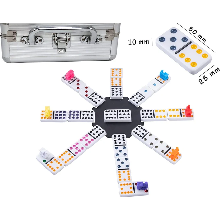 Engelhart - Mexikanischer Domino D12 Zug in Metallbox - 250160 – Bild 3