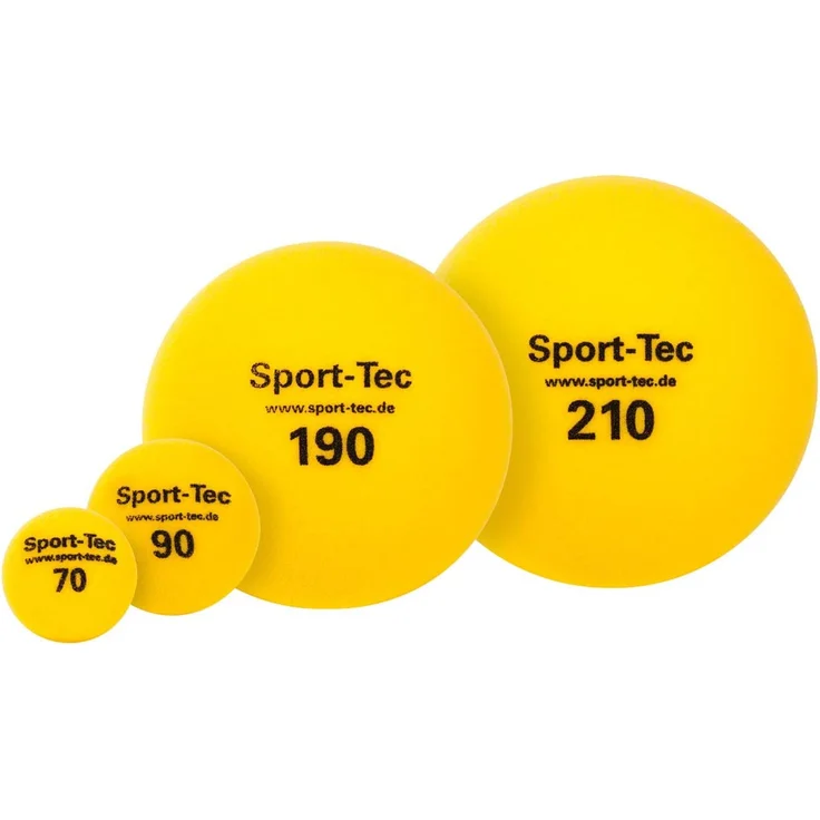 Schaumstoffball unbeschichtet, Ø 9 cm, gelb – Bild 2