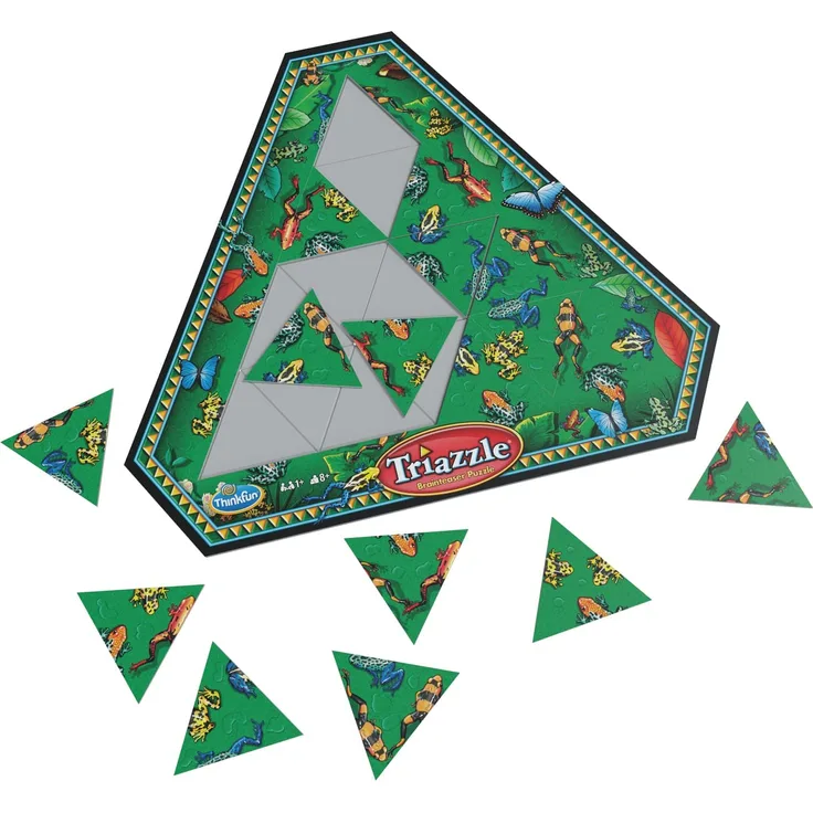 ThinkFun 76490 Triazzle Frösche, ein Logikpuzzle für Kinder und Erwachsene ab 8 Jahren