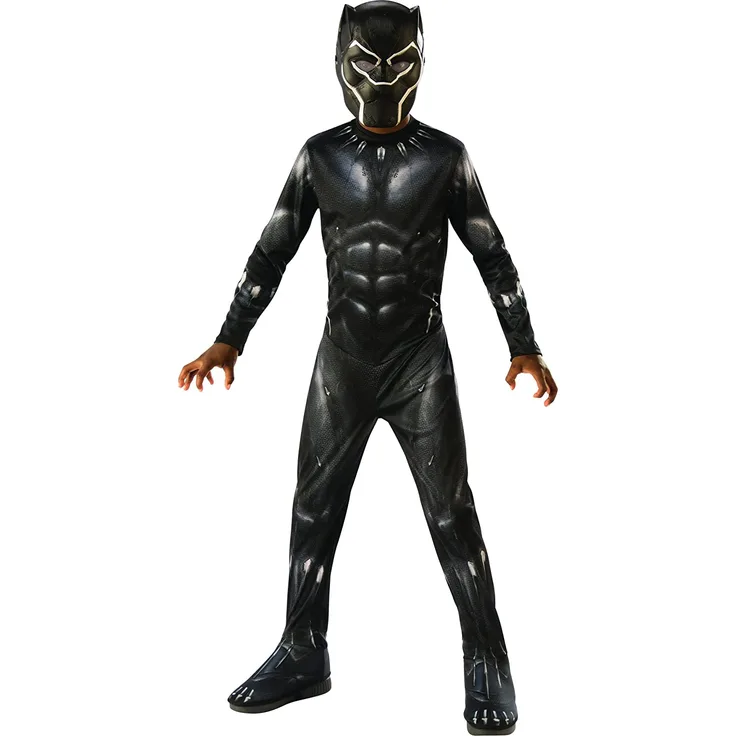 Avengers - Black Panther Kostüm für Kinder, Black Panther, Medium (Rubie'S 641046-M)