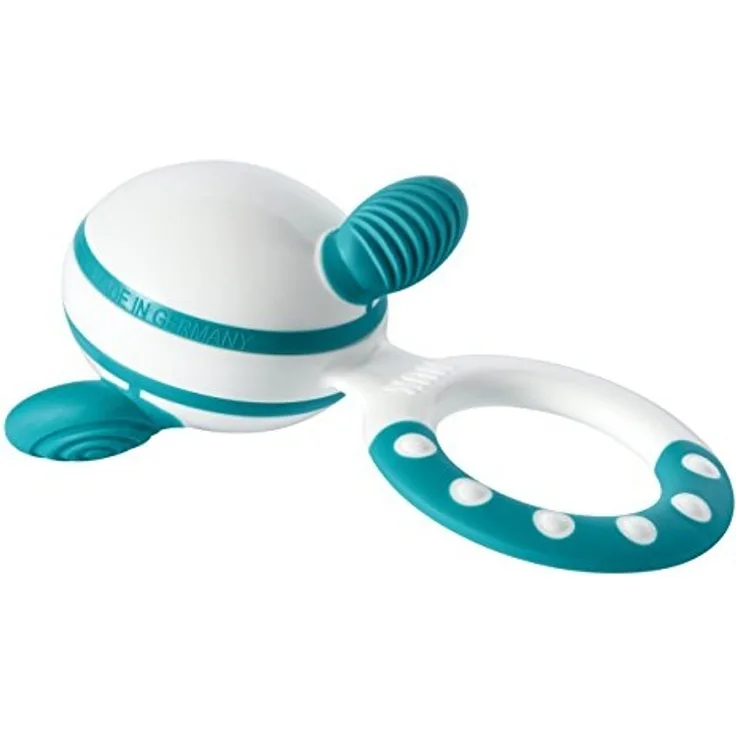 NUK 10256414 Multi-Beißring, drehbare Elemente und unterschiedliche Strukturen, ab 3 Monaten, BPA frei, Made in Germany