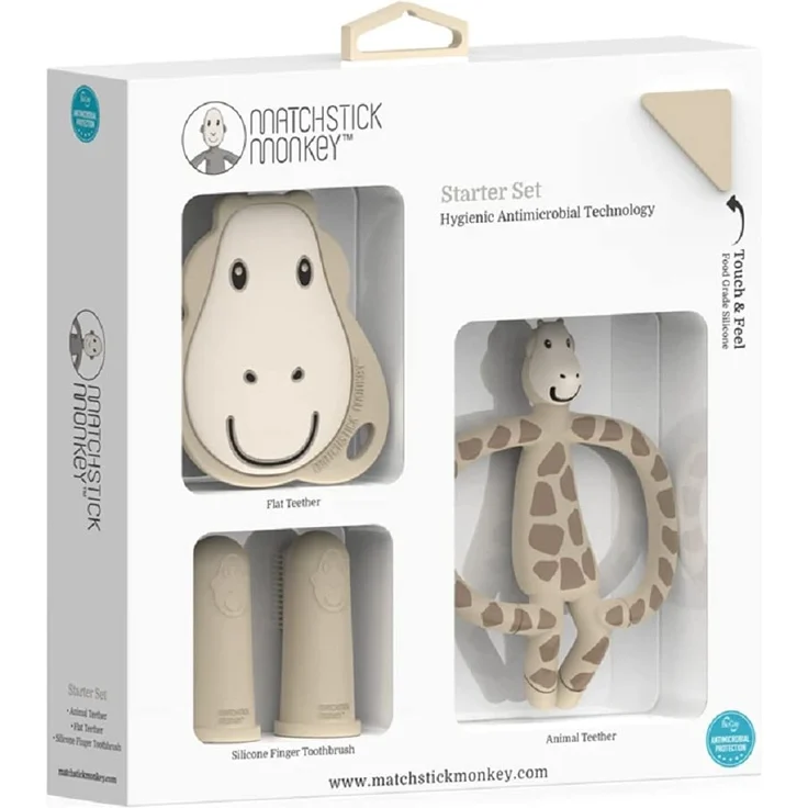 Matchstick Monkey Beißring 'Gigi Giraffe' Starter Set 4-teilig – Bild 3