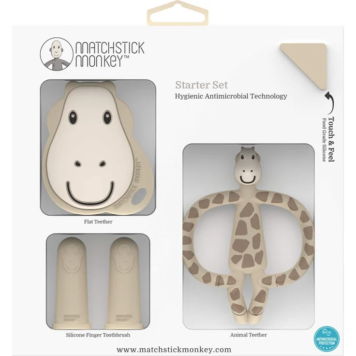 Matchstick Monkey Beißring 'Gigi Giraffe' Starter Set 4-teilig – Bild 2