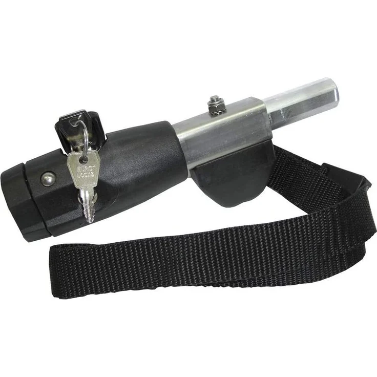 Deichselanschluss Weber mit Schloss m.Fuß-und Fangb.4-kant 25,0mm Außenm.