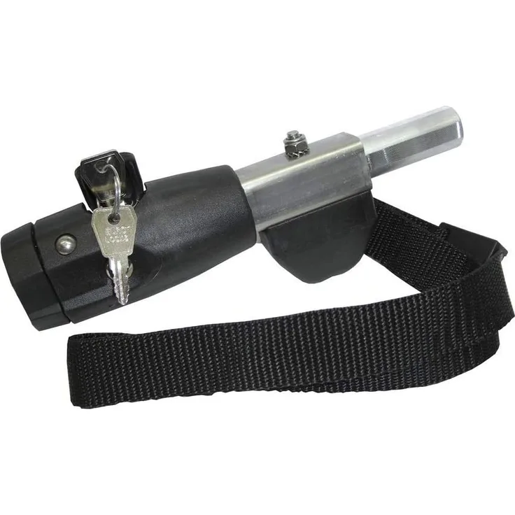 Deichselanschluss Weber mit Schloss m.Fuß-und Fangb.4-kant 25,0mm Außenm.