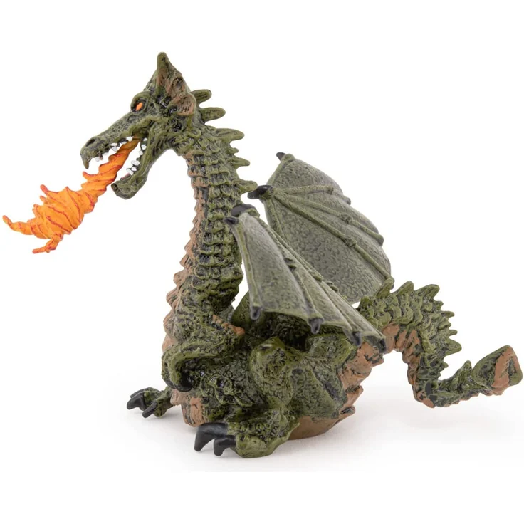 PAPO Sagen und Märchen - feuerspeiender Drache mit Flügeln, blau – Bild 8