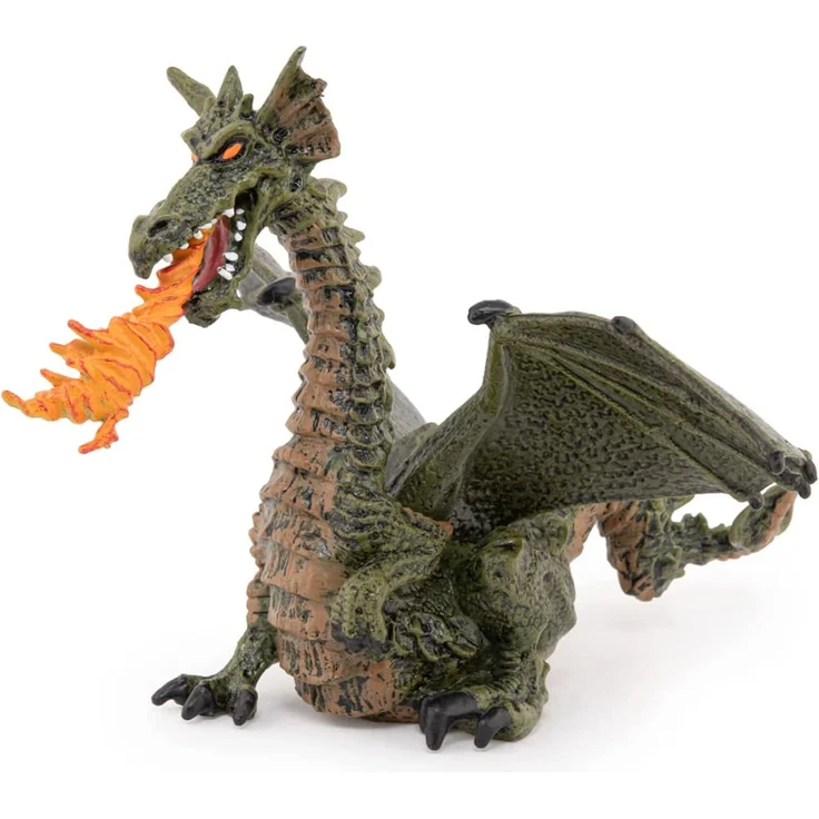 PAPO Sagen und Märchen - feuerspeiender Drache mit Flügeln, blau – Bild 9