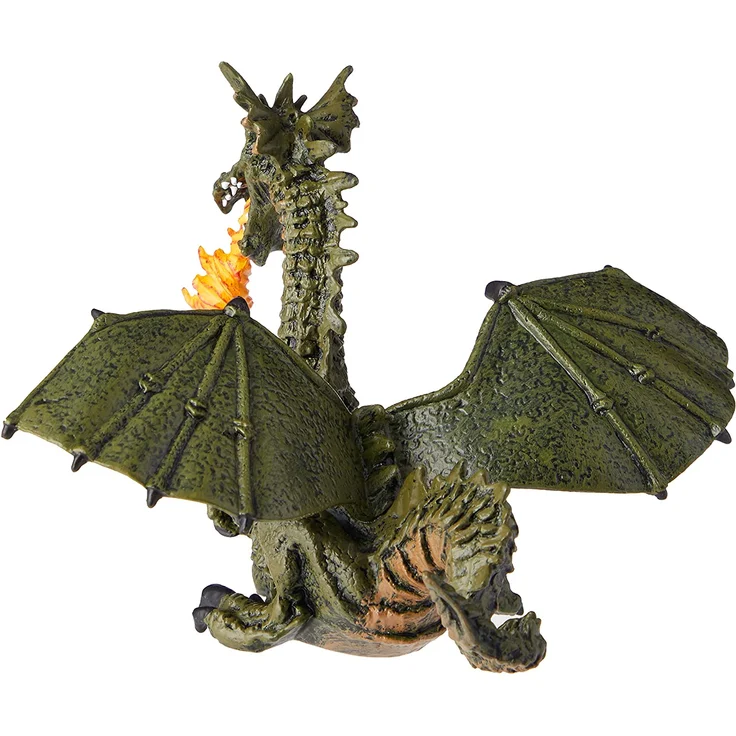 PAPO Sagen und Märchen - feuerspeiender Drache mit Flügeln, blau – Bild 2