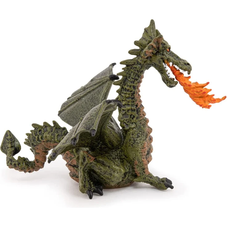 PAPO Sagen und Märchen - feuerspeiender Drache mit Flügeln, blau – Bild 6