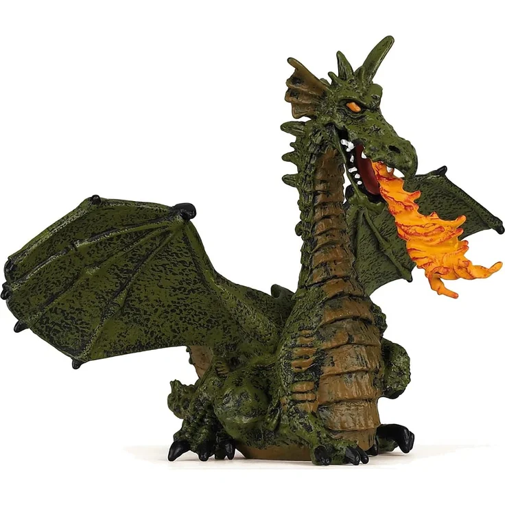 PAPO Sagen und Märchen - feuerspeiender Drache mit Flügeln, blau – Bild 4