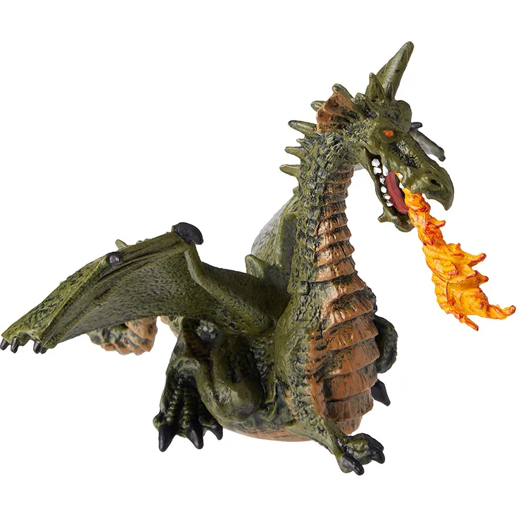 PAPO Sagen und Märchen - feuerspeiender Drache mit Flügeln, blau