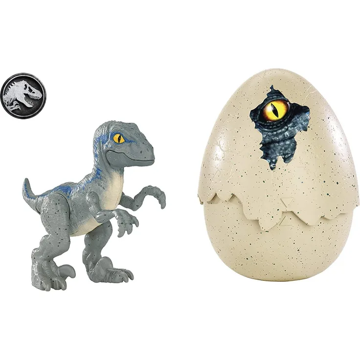 Jurassic World dinosaurier-Ei Hatch 'n Play BlueVelociraptor blau