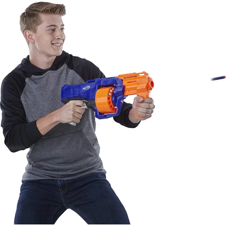 Hasbro E0011EU4 - N-Strike Elite Surgefire Spielzeugblaster, mit Trommelmagazin – Bild 14