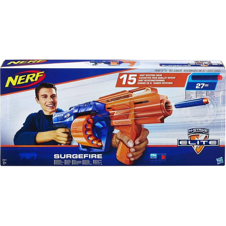 Hasbro E0011EU4 - N-Strike Elite Surgefire Spielzeugblaster, mit Trommelmagazin – Bild 2