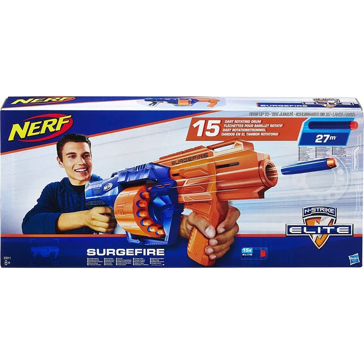 Hasbro E0011EU4 - N-Strike Elite Surgefire Spielzeugblaster, mit Trommelmagazin – Bild 9
