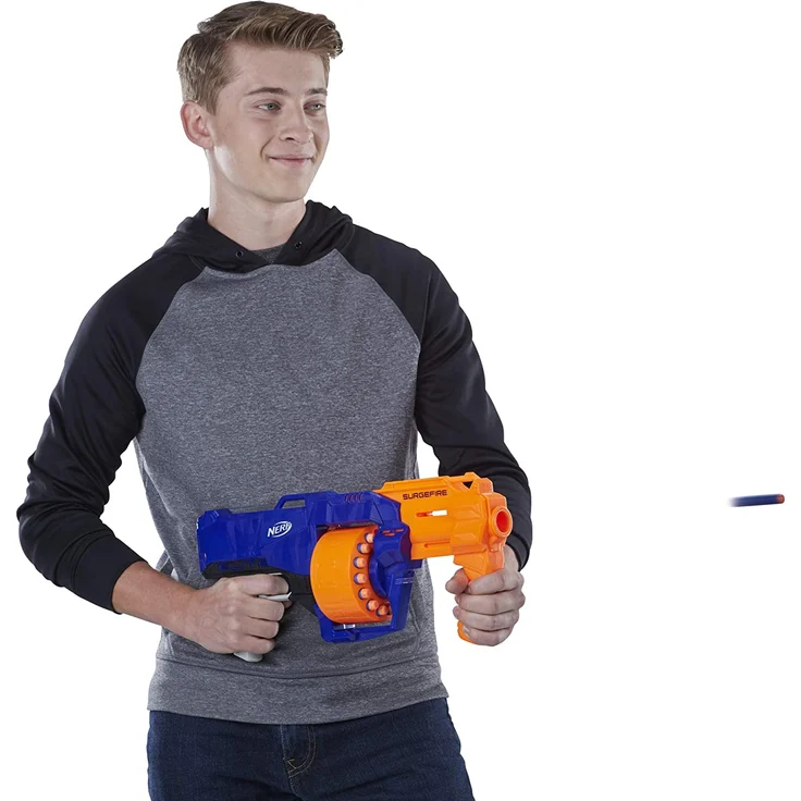 Hasbro E0011EU4 - N-Strike Elite Surgefire Spielzeugblaster, mit Trommelmagazin – Bild 5