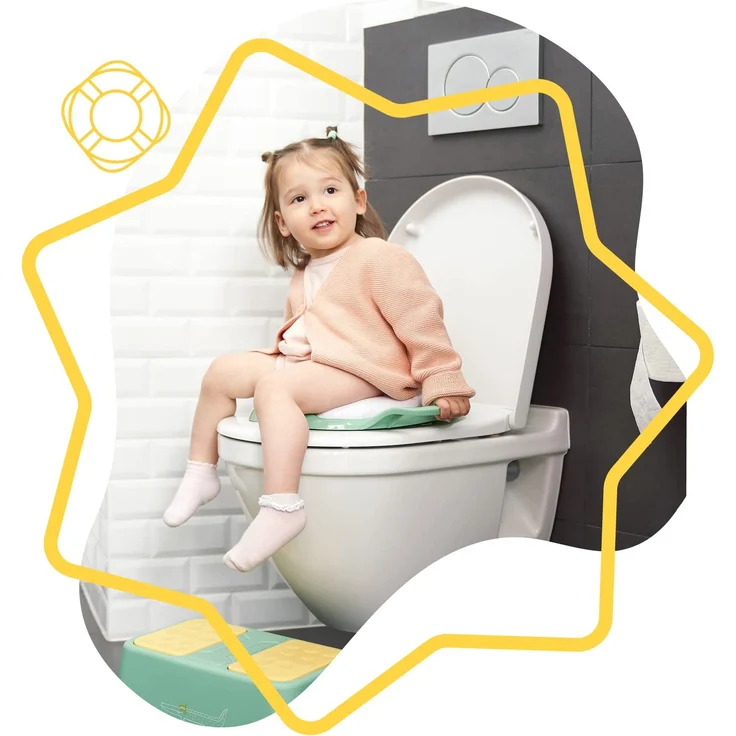 Badabulle Toilettensitz für Kinder mit Griffen, Rutschfest – Bild 2