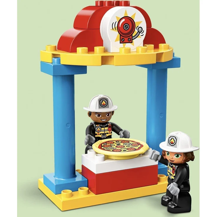LEGO 10903 DUPLO - Feuerwehrwache mit Feuerwehrauto und 2 Feuerwehrfiguren – Bild 2