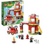 LEGO 10903 DUPLO - Feuerwehrwache mit Feuerwehrauto und 2 Feuerwehrfiguren