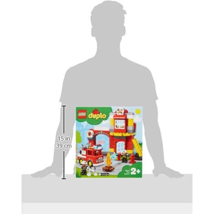 LEGO 10903 DUPLO - Feuerwehrwache mit Feuerwehrauto und 2 Feuerwehrfiguren – Bild 10