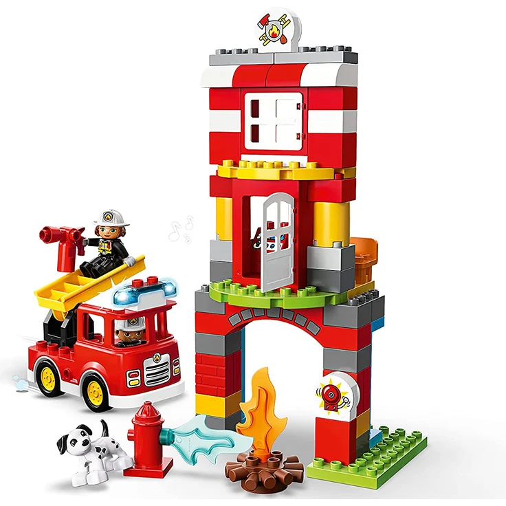 LEGO 10903 DUPLO - Feuerwehrwache mit Feuerwehrauto und 2 Feuerwehrfiguren – Bild 9