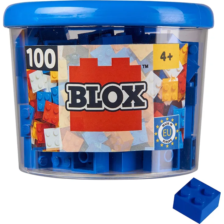 Androni 104114112 Blox 100 blaue 4er Steine in Dose