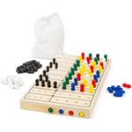 small foot 11364 Logikspiel Geheimcode, Rätselspaß für 2 Personen, mit praktischen Stoffbeutel, 100-tlg, ab 3 Jahren