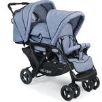 CHIC 4 BABY 274 55 Geschwisterwagen Duo, Jeans hellblau/blau