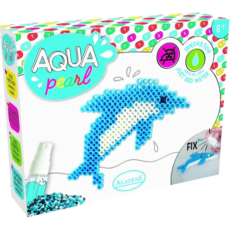 Aladine 47052 - Aqua Pearl Small Delfin Bastelset