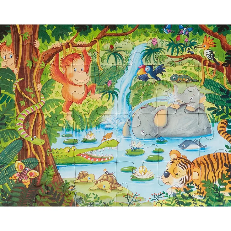 Ravensburger Rahmenpuzzle 24 Teile Dschungelbewohner – Bild 3