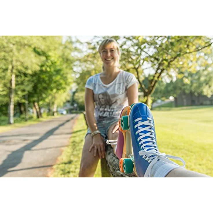 Hudora Disco Rollerskates Unisex Rollschuh, Orange/Lila, 36, 13201 – Bild 4