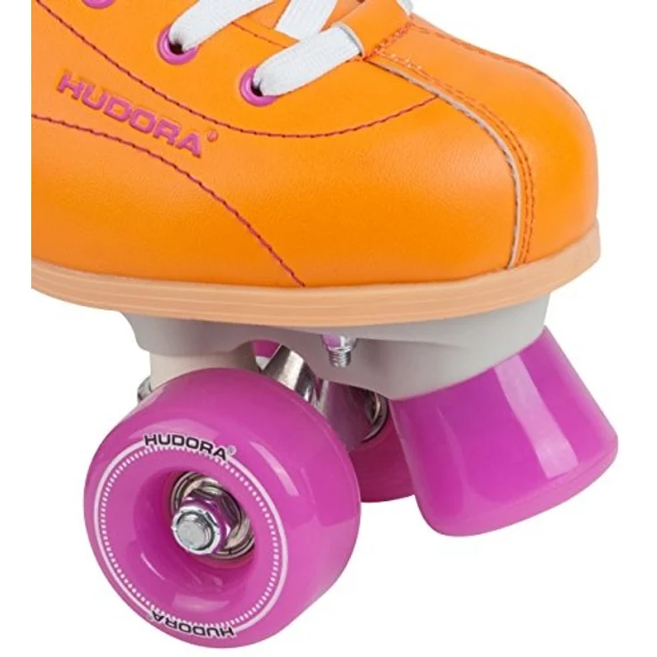 Hudora Disco Rollerskates Unisex Rollschuh, Orange/Lila, 36, 13201 – Bild 2