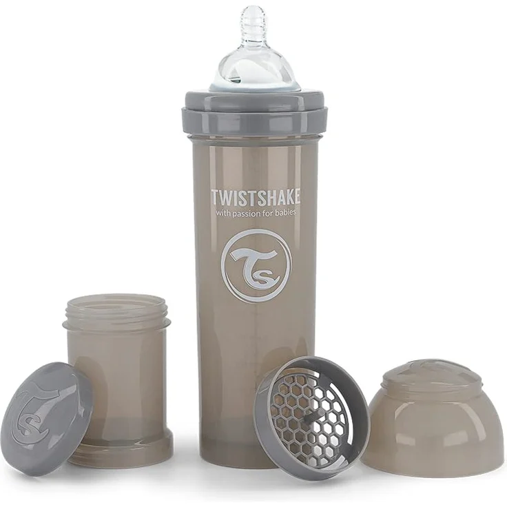 Vital Innovations 78266 Trinkflasche Twistshake Anti-Kolik, 330 ml, grau – Bild 6