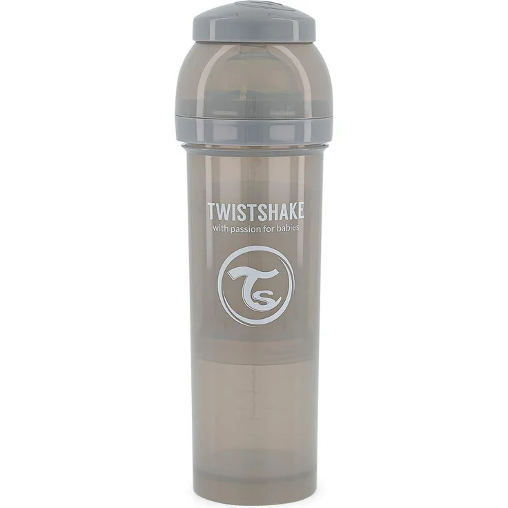 Vital Innovations 78266 Trinkflasche Twistshake Anti-Kolik, 330 ml, grau – Bild 1