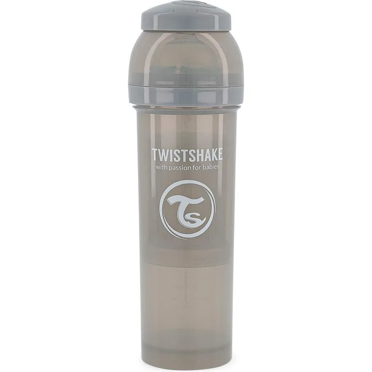 Vital Innovations 78266 Trinkflasche Twistshake Anti-Kolik, 330 ml, grau