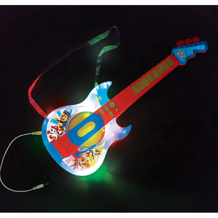 Lexibook PAW Patrol Helfer auf Vier Pfoten Elektronische Gitarre mit Licht, Brille mit Mikrofon, Demo-Songs, MP3-Stecker, blau/rot, K260PA – Bild 5