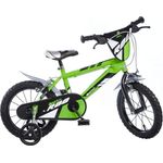 Dino Bikes Jungen Kinderfahrrad Fahrrad, Grün, 16 Inch