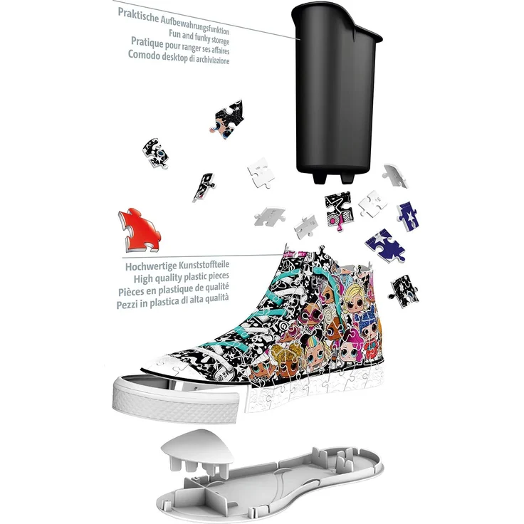 Ravensburger 3D Puzzle 11163 - Sneaker - LOL - 108 Teile – Bild 4